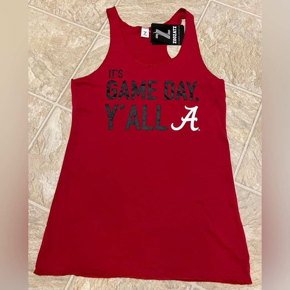 💙💙 NWT Zoozatz University of Alabama Tank Top Size Small
